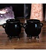 Gothic Halloween Cauldron Cruet Salt and Pepper Set