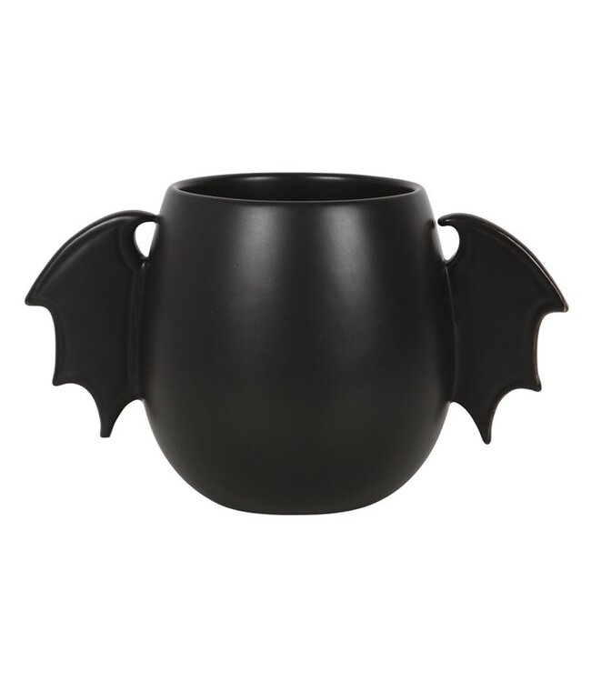 Gothic Bat Wing Rounded Halloween Mug