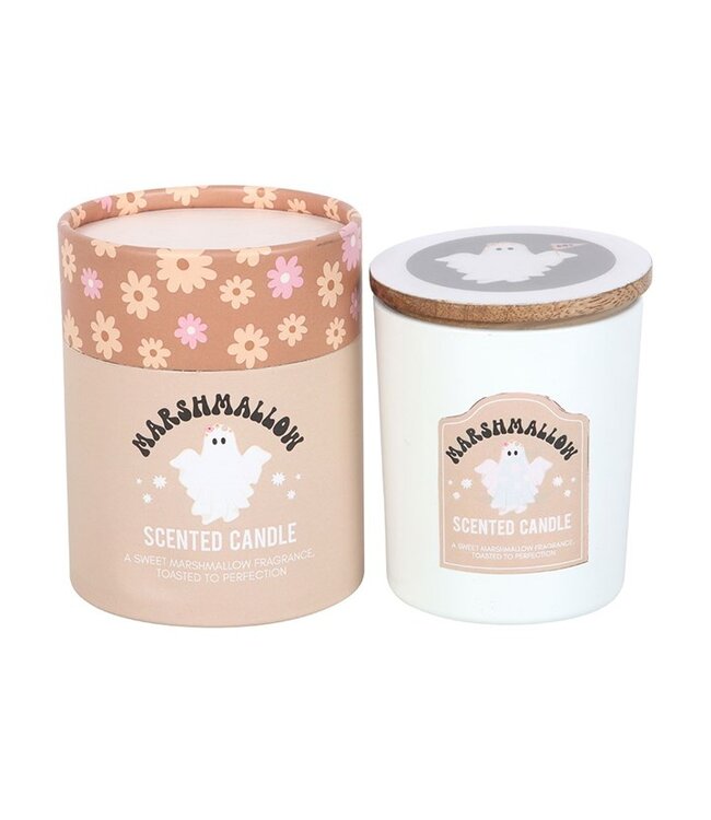 Ghost Toasted Marshmallow Halloween Candle
