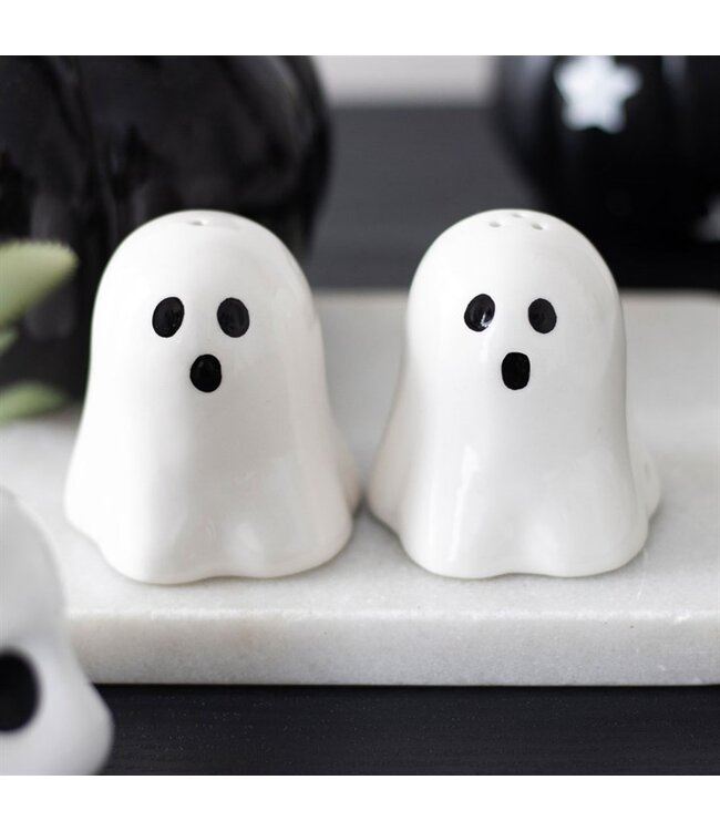 Ghost Halloween Salt and Pepper Shakers