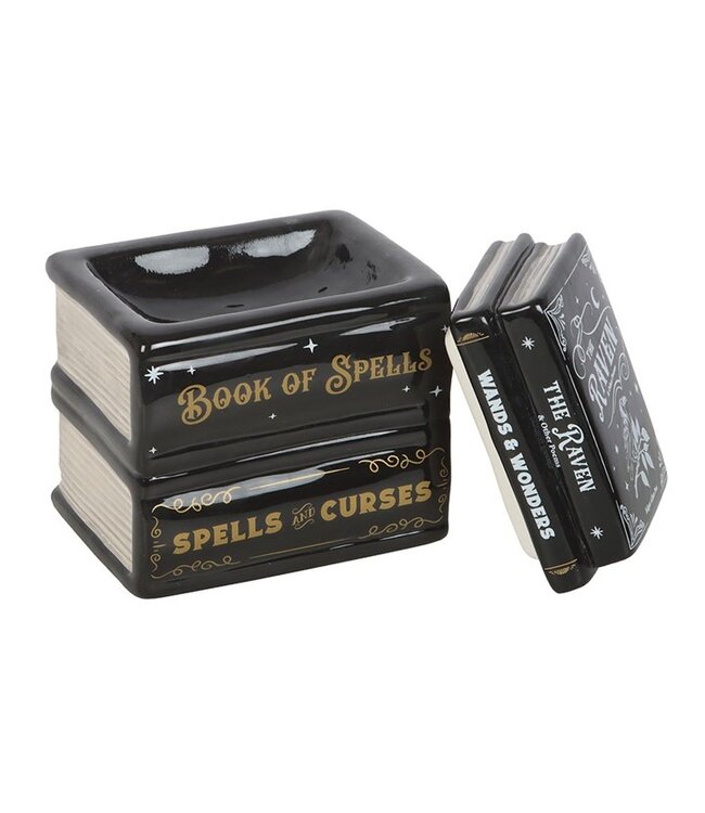 Book of Spells Gothic Halloween Oil Burner and Wax Warmer