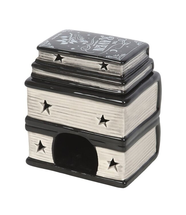 Book of Spells Gothic Halloween Oil Burner and Wax Warmer