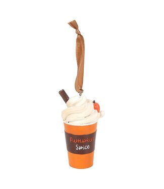 Something Different Autumn Pumpkin Spice Latte Hanging Ornament