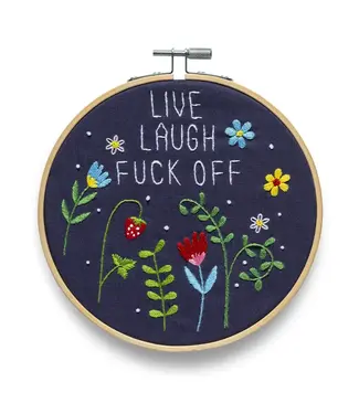 Funatic Live, Laugh, Fuck Off Embroidery Kit