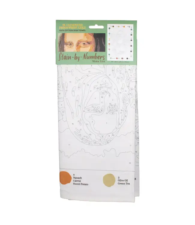 Mona Lisa Stain By Numbers Towel