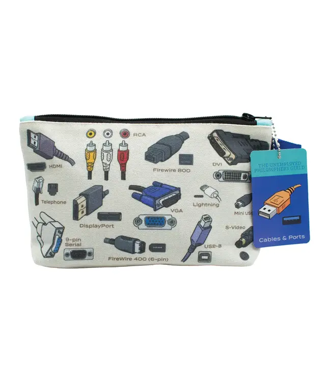 Cables and Ports Zipper Bag