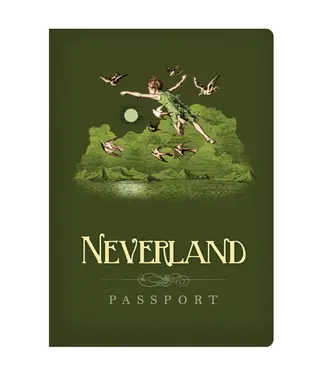 Unemployed Philosophers Guild Neverland Passport Notebook