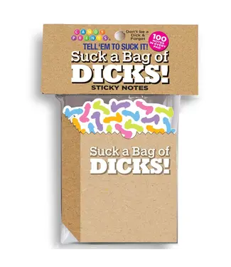 Little Genie Productions Suck a Bag of Dicks Sticky Notes