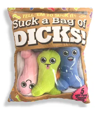Little Genie Productions Suck a Bag of Dicks Plushy Pillows