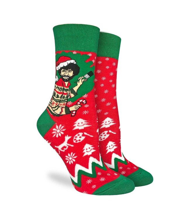 Women's Bob Ross Christmas Socks