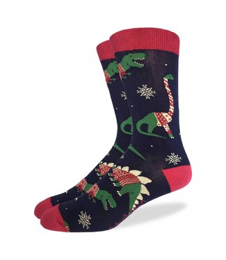 Men's Big & Tall Christmas Sweater Dinosaur Socks