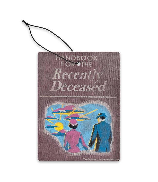 Handbook For the Recently Deceased Inspired Air Freshener