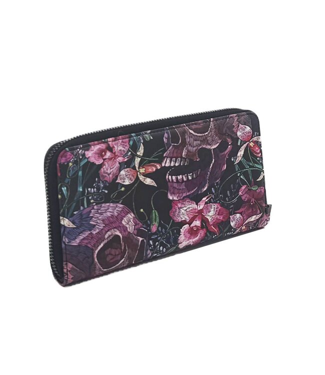 Skulls and Flowers Clutch