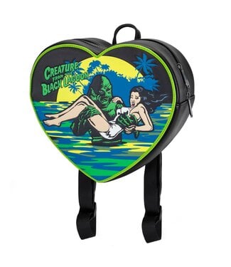 Rock Rebel Shop Creature from the Black Lagoon Heart Backpack