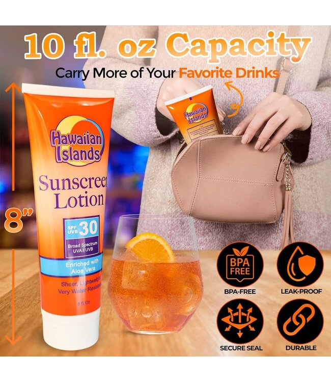 Spf 30 Sunscreen - 10oz Flask