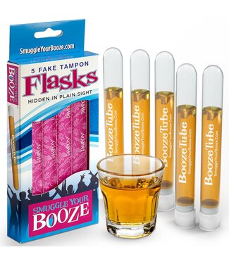 Smuggle Your Booze Tampon Flasks - Pack of 5