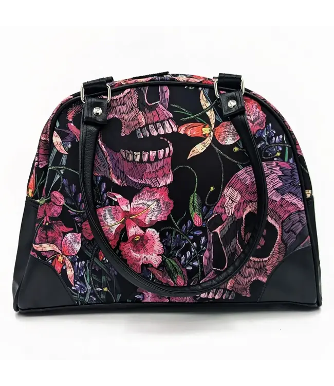 Skulls and Flowers Purse