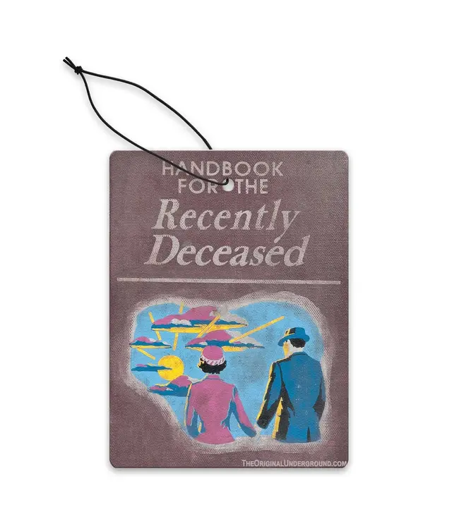 Handbook For the Recently Deceased Inspired Air Freshener