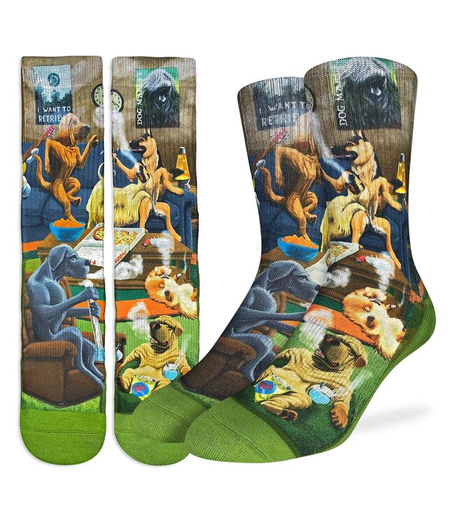 Men's Dogs Smoking Weed Socks