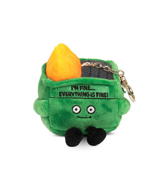 Punchkins Dumpster Fire Plush Keychain