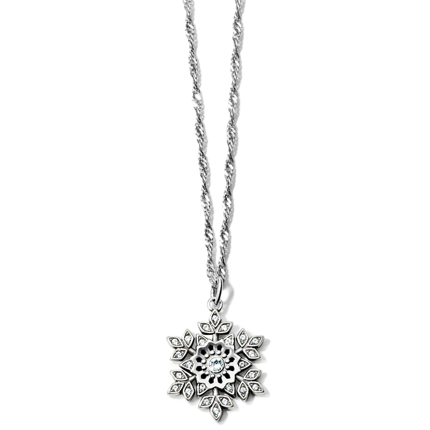 Glint Snowflake Necklace - Lola's on 3rd