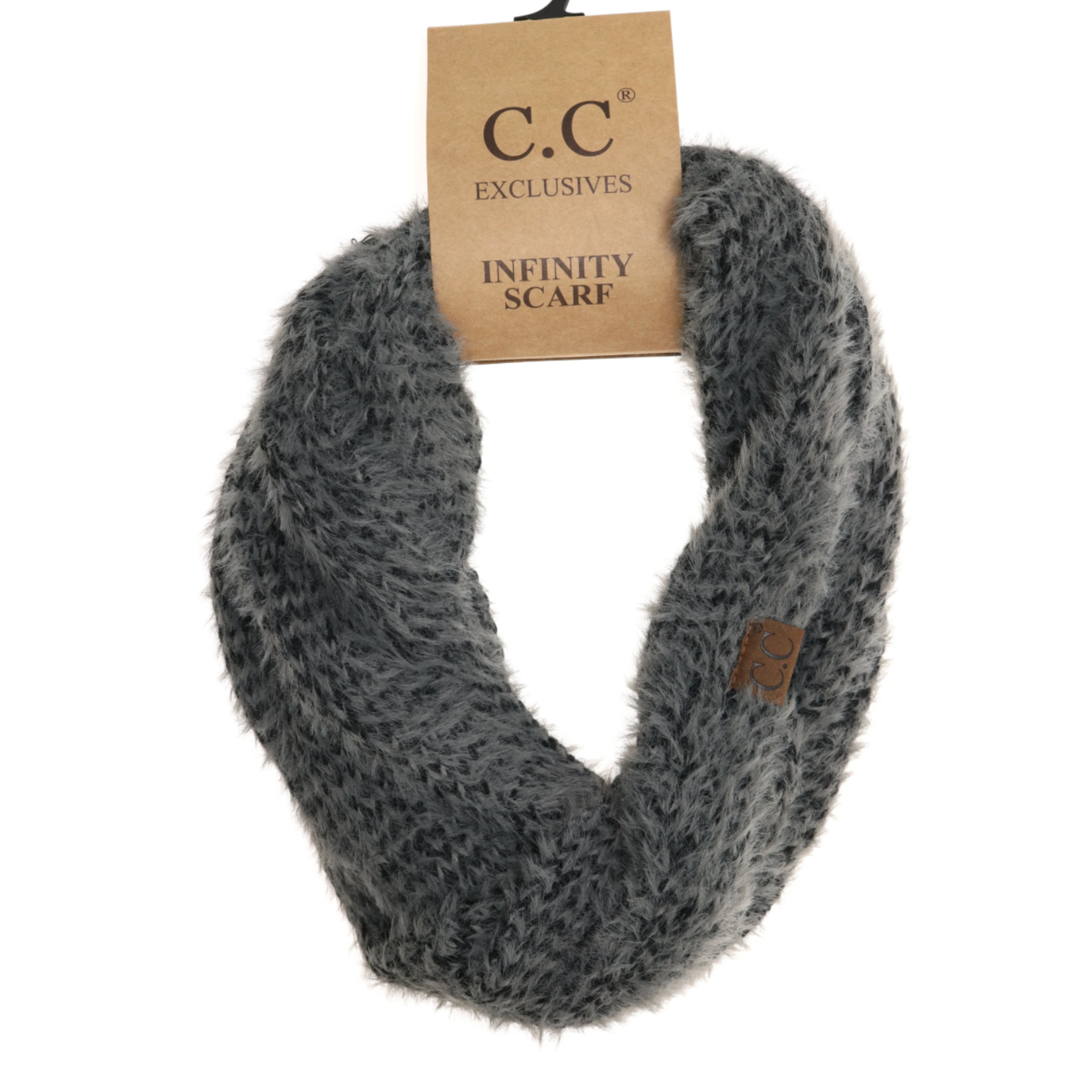 Two Tone Chenille Infinity Scarf