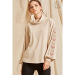 Andree Knit Cowl Neck Top w/ Surplice Back