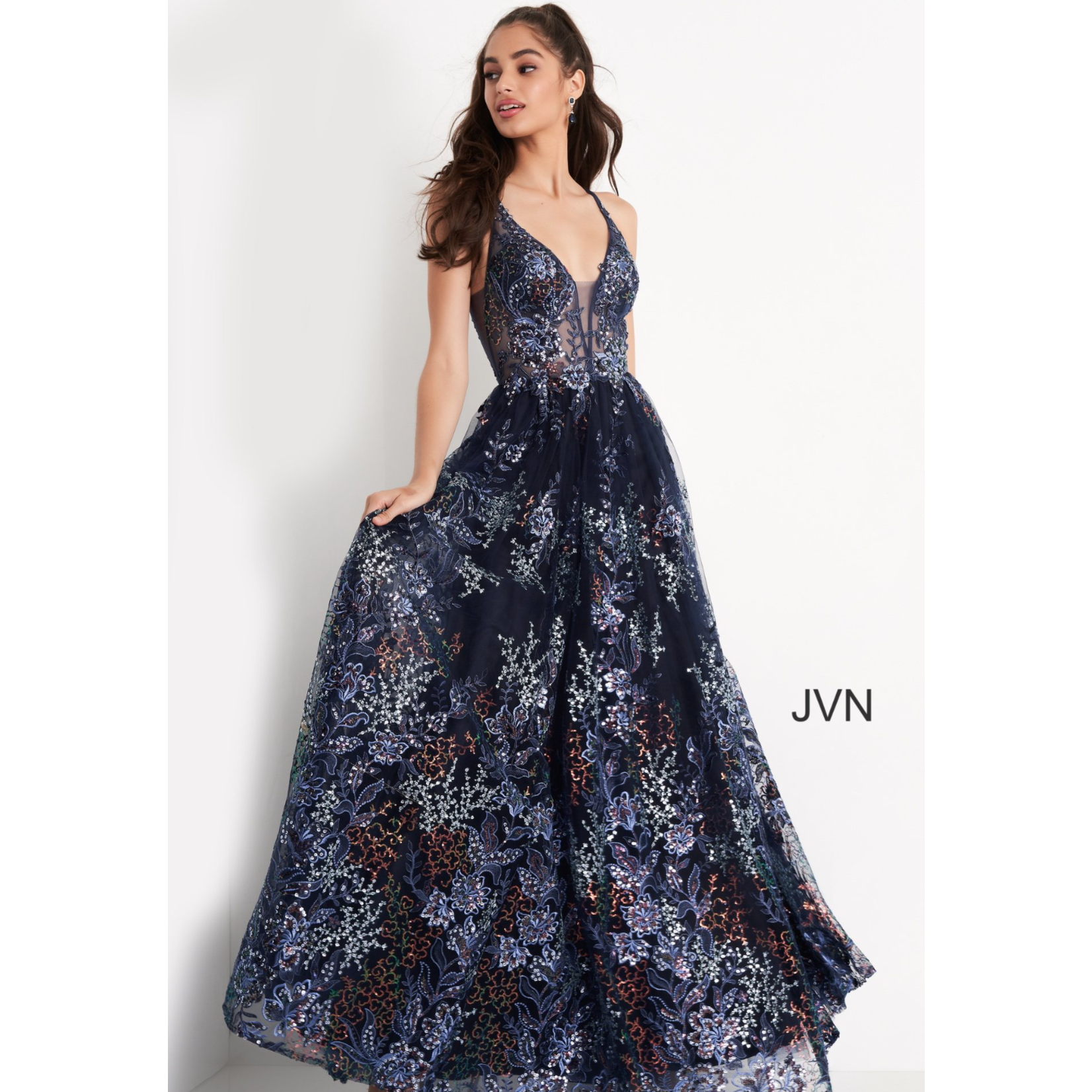 Jovani JVN06457A Embellished A-Line Gown
