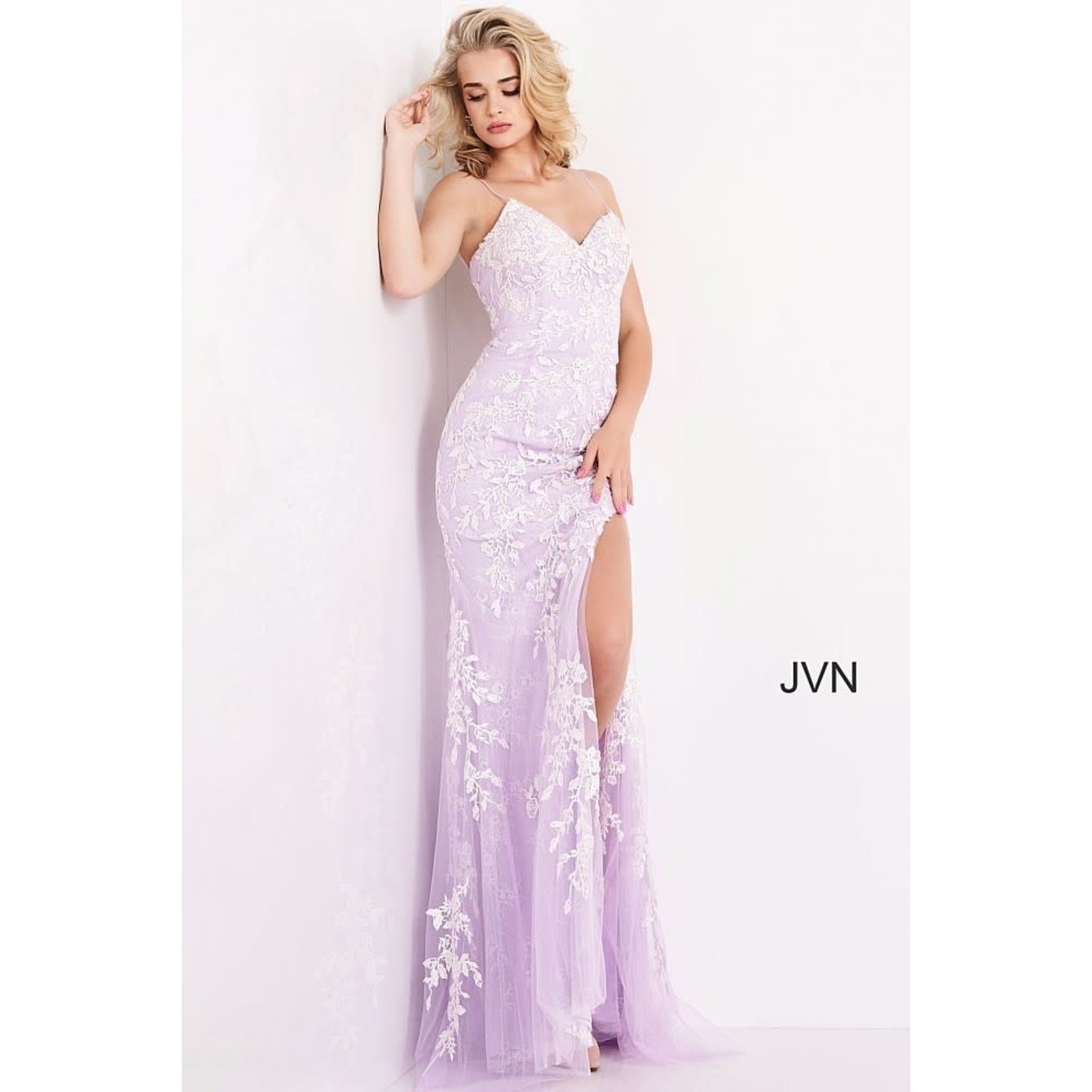 Jovani JVN06660A Floral Embroidered Gown