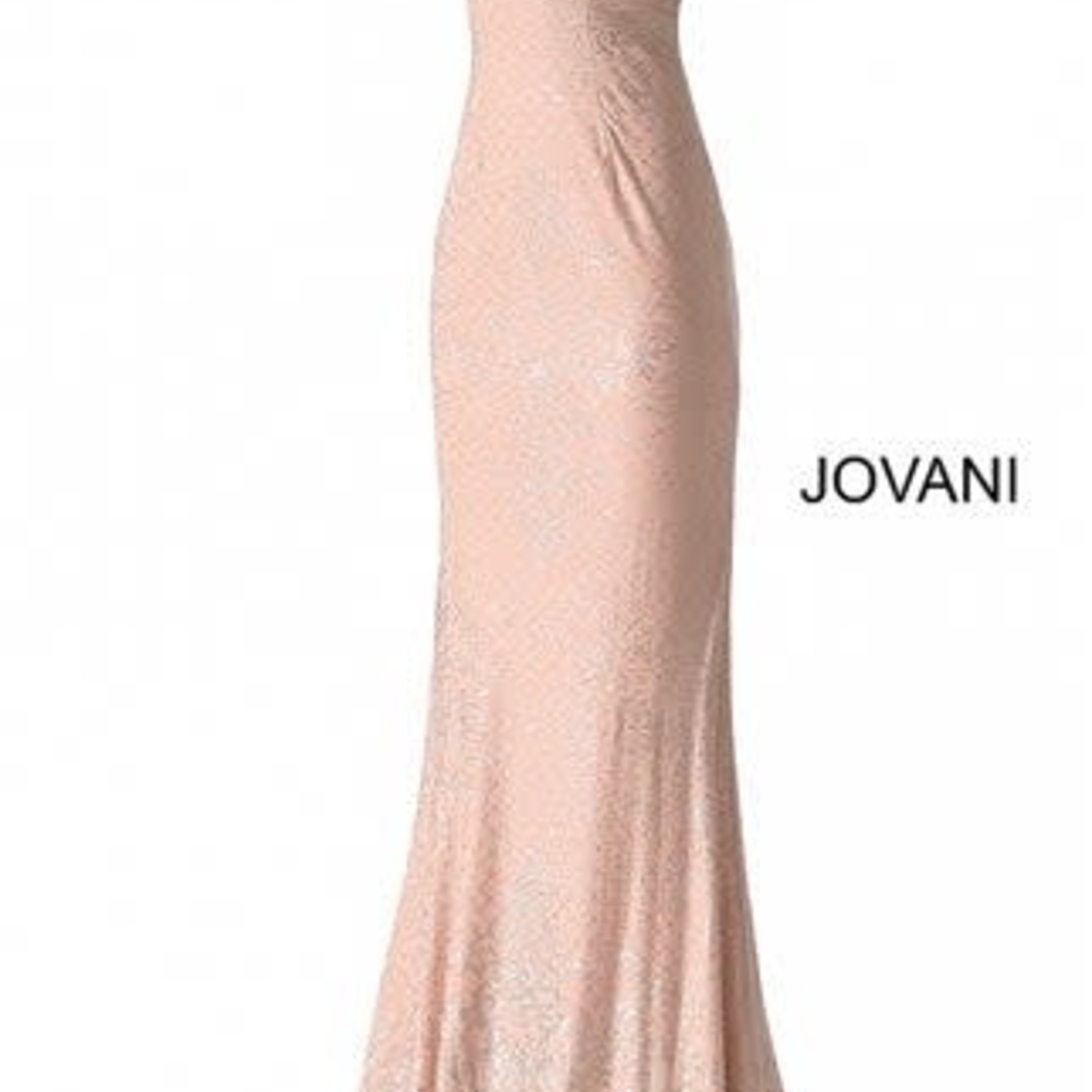 Jovani JVN60139 Glitter Off Shoulder Gown