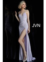 Jovani JVN67102A Lilac Shimmer Jersey Knit Gown