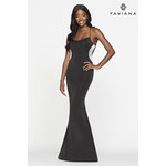 Faviana S10531 Sheath Gown w/ Beaded Cutout