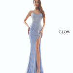 Colors G875 Heavy rhinestoned gown