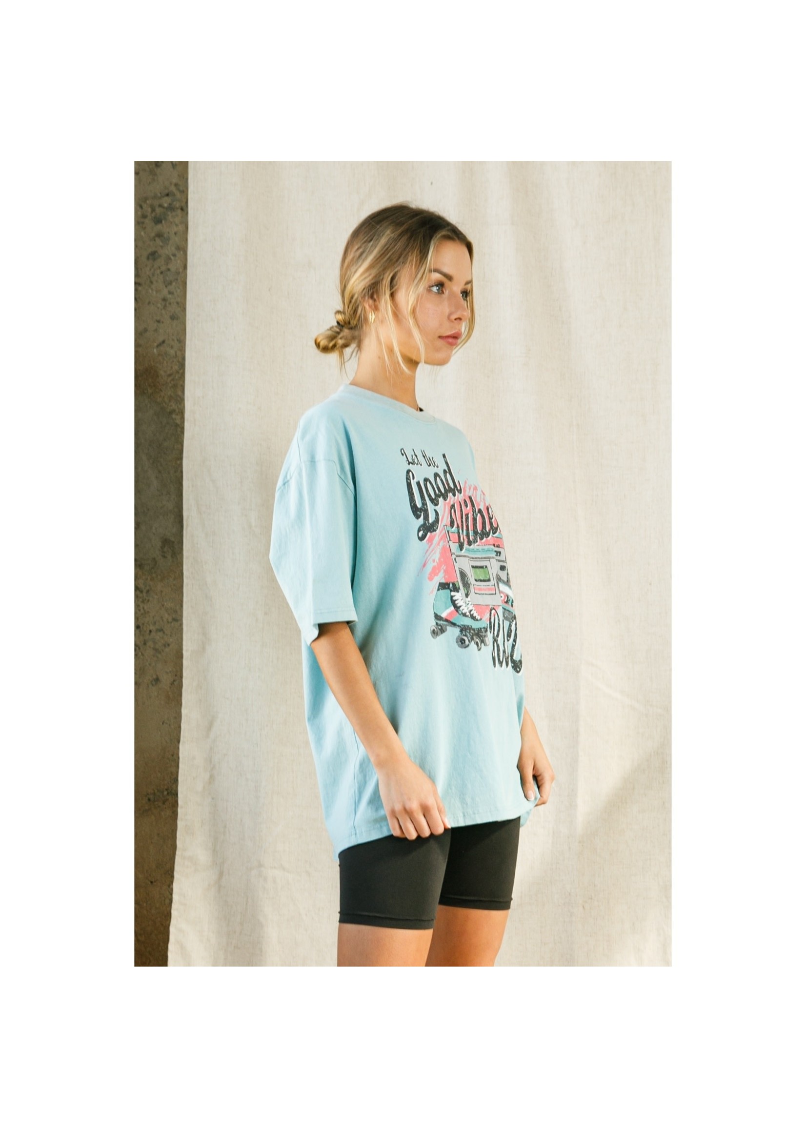 Bae Vely Vintage Oversized Graphic Tee