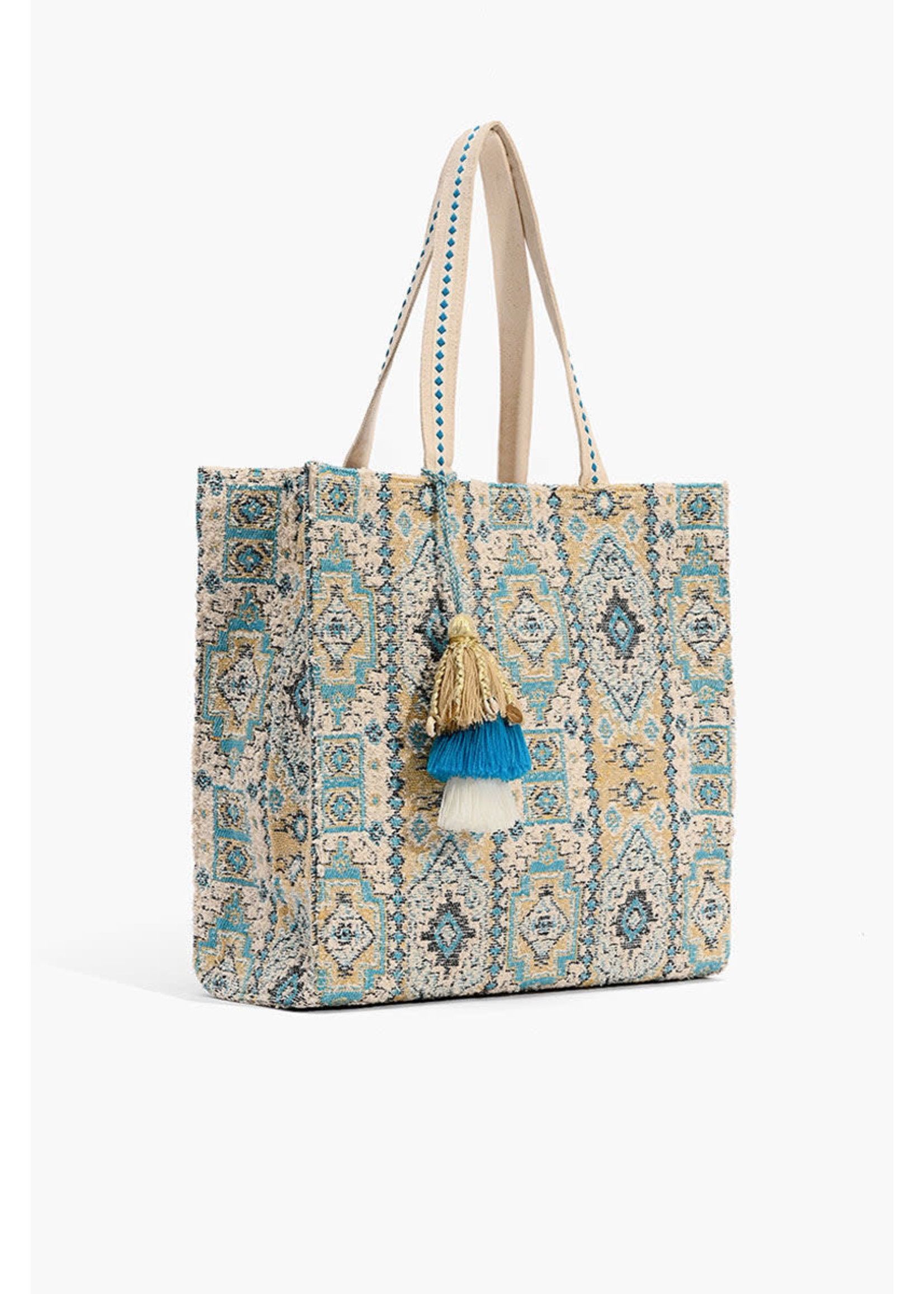 America & Beyond Indian Ancient Rug Inspired Tote