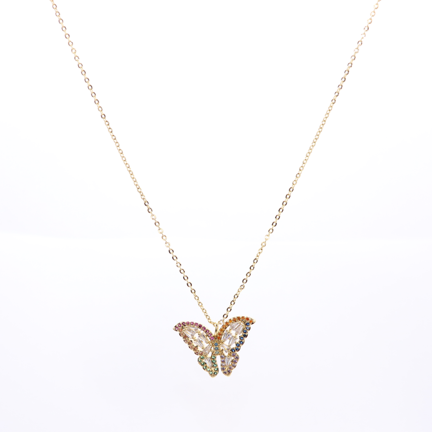BB Lila Butterflies Multi Necklace