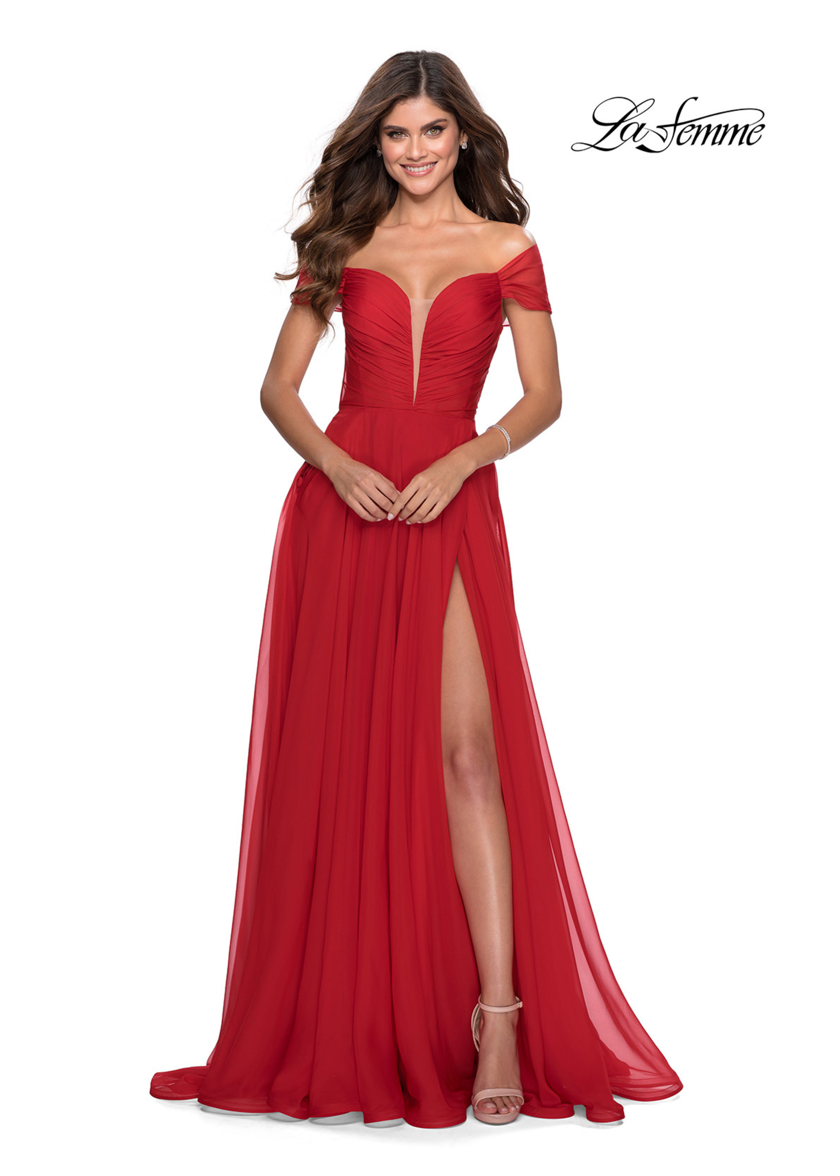 La Femme 28546 Enchanting Chiffon Gown