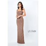 La Valetta Mon Cheri LV22102 Beaded Sheath Gown