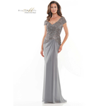 Rina di Montella Colors RD2743 Short Sleeve Ruched Gown