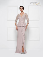 Rina di Montella Colors RD2685 3/4 Sleeve Lace Bodice Gown
