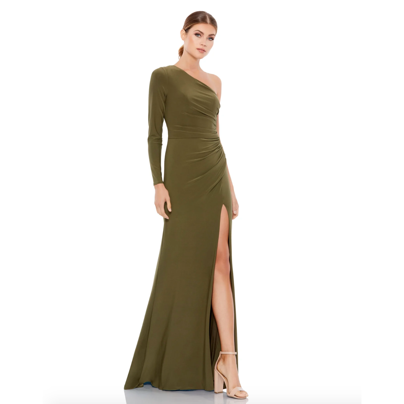 Mac Duggal MacD 26505 Stretch Jersey One Sleeve Gown
