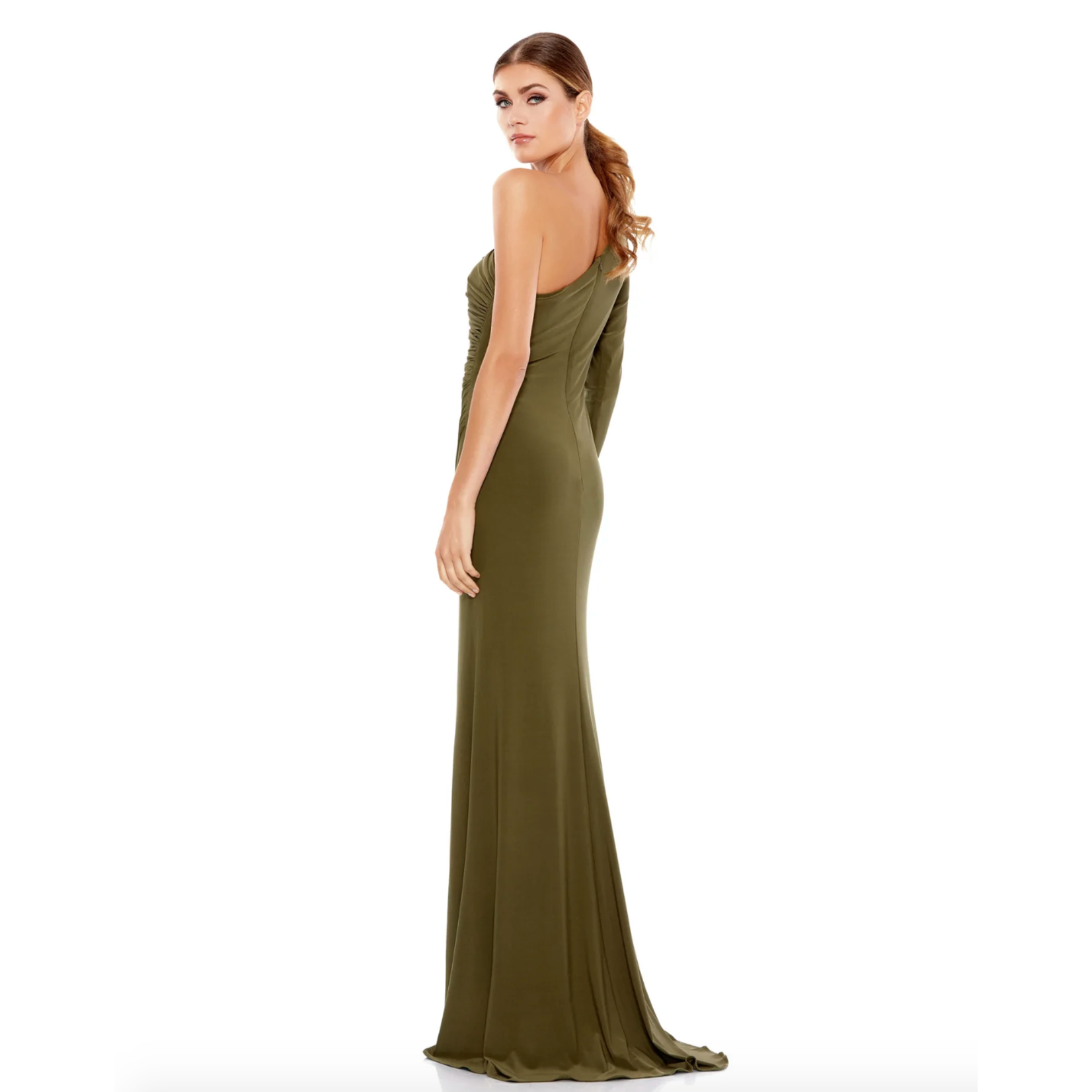 Mac Duggal MacD 26505 Stretch Jersey One Sleeve Gown