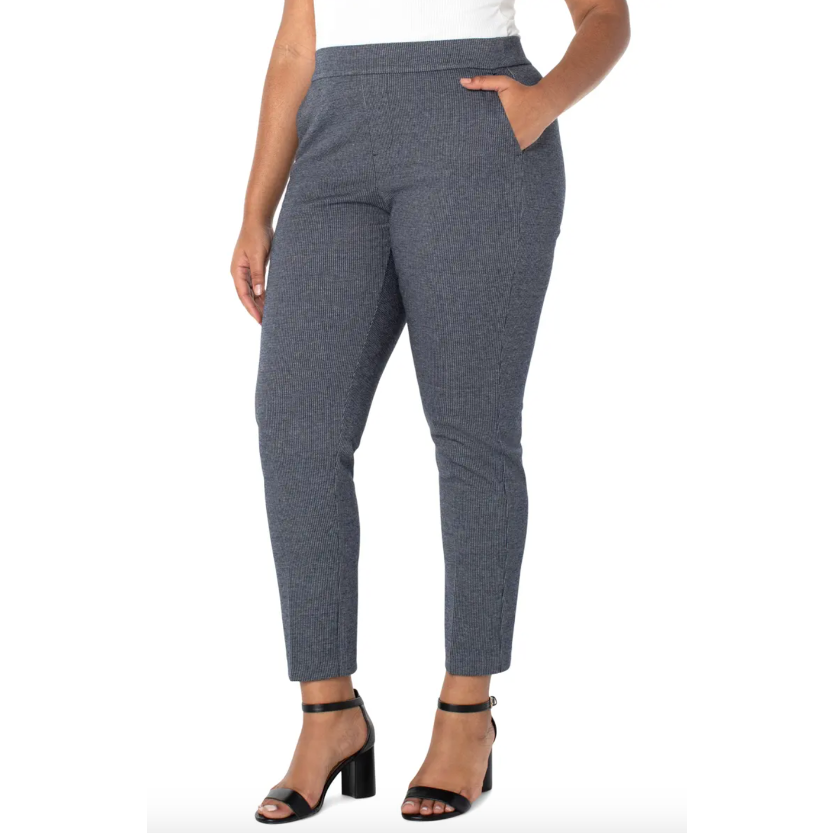 Kasper Petite Size Glen Plaid Print Pull-On Elastic Back Flat Front Trouser  Pants | Dillard's