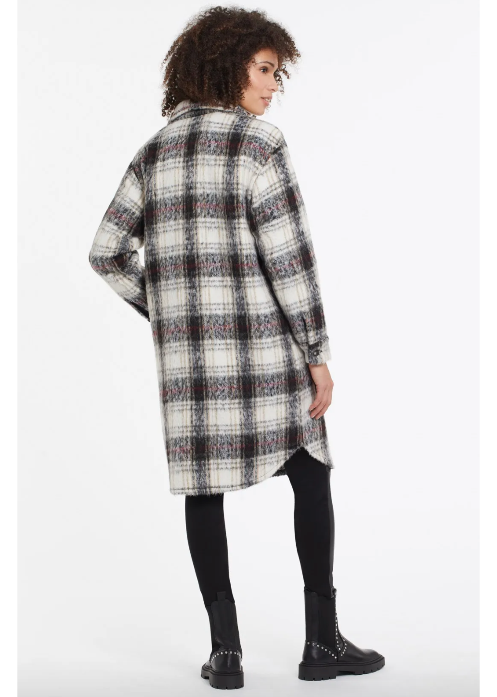 Plaid Long Jacket - Lola's on 3rd