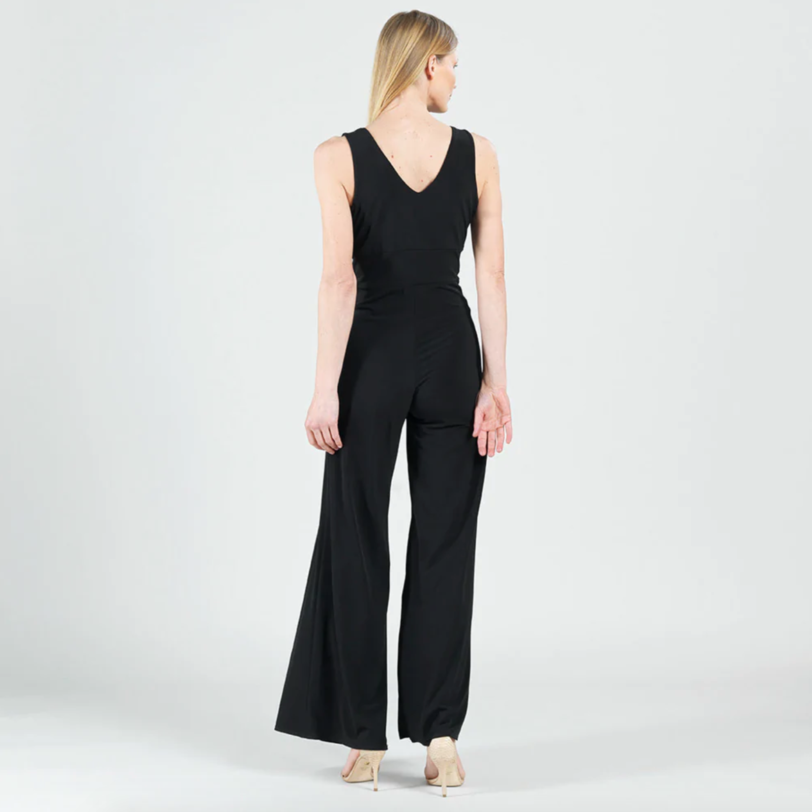 Clara Sun Woo V-neck Sleeveless Jumpsuit