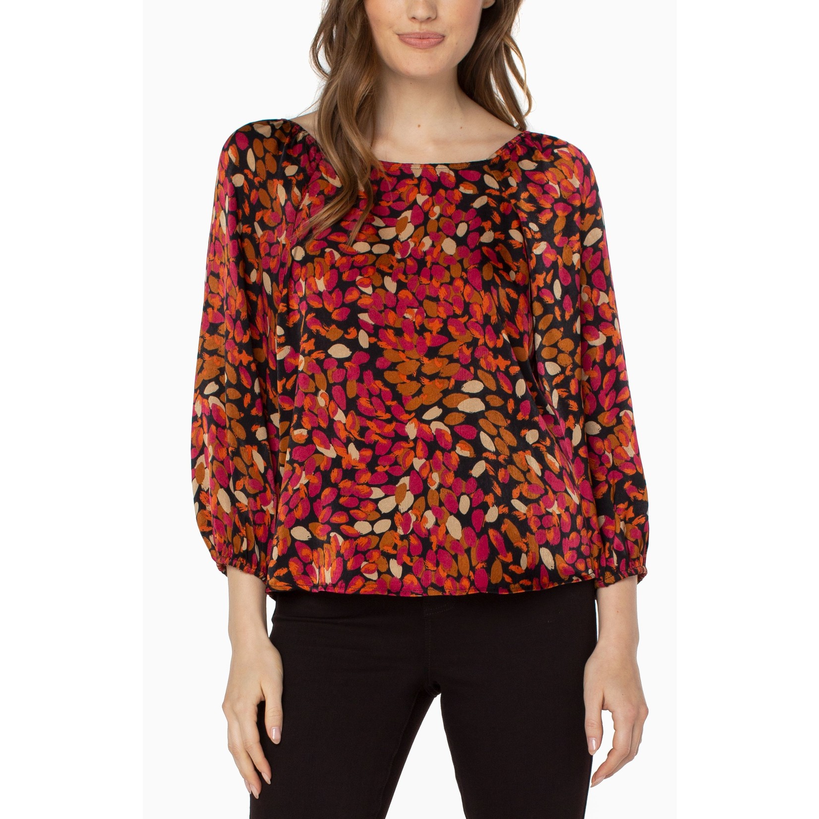 Liverpool Puff Sleeve Square Neck Top
