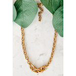 Lou & Co. Graduated Gold Chain Necklace