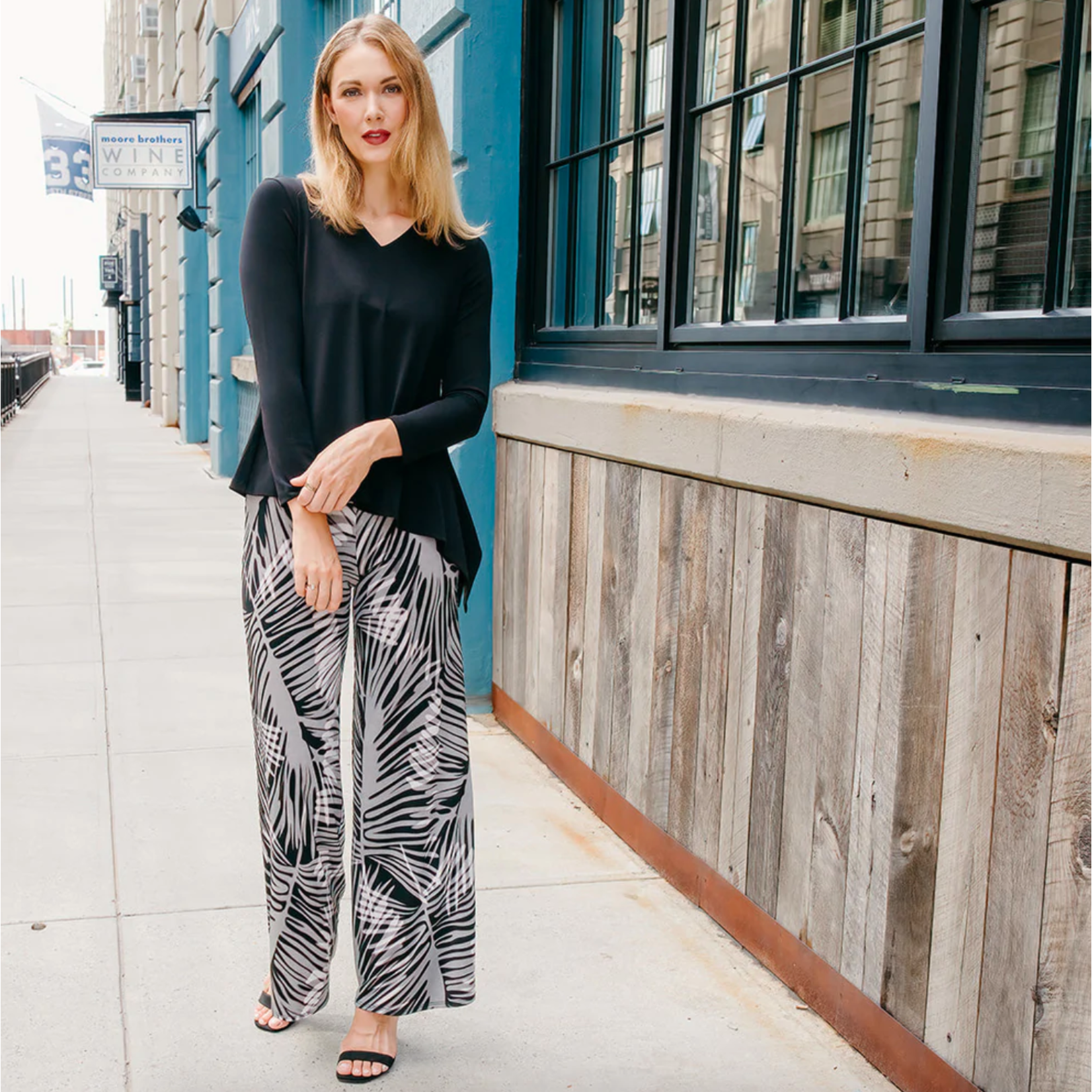 Wide Leg Pull-On Palazzo Pant