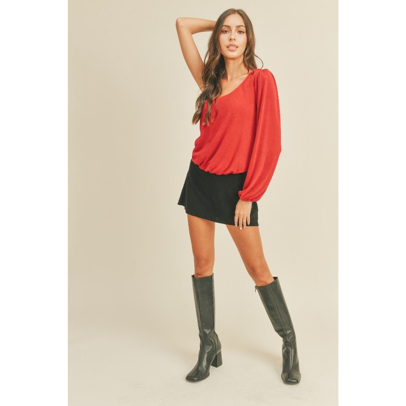 Lush One Sleeve Top