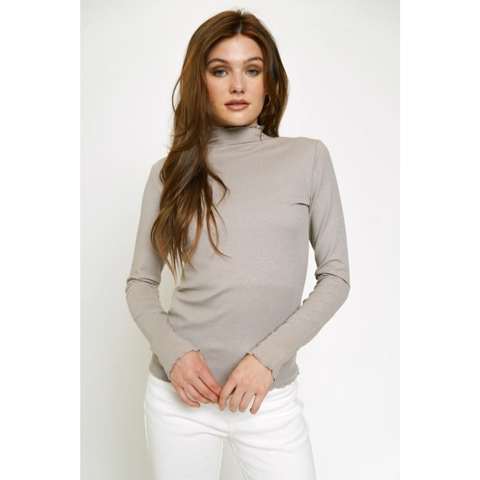 Lettuce Edge Turtleneck Top